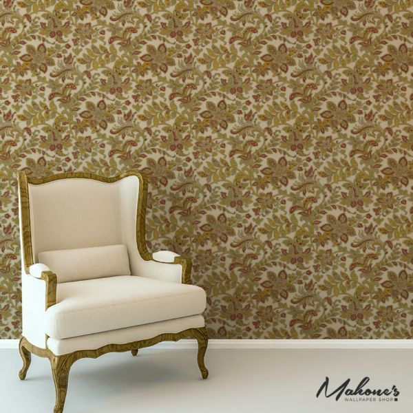 Select 5004071 Corsini Paisley Patina by Schumacher Wallpaper