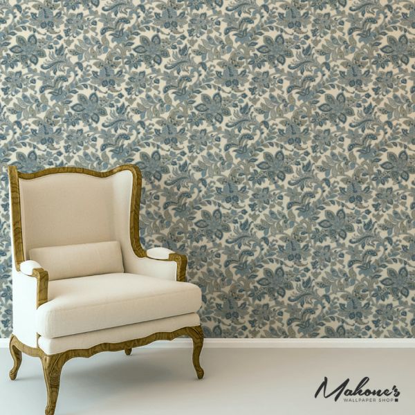 Purchase 5004072 Corsini Paisley Porcelain by Schumacher Wallpaper