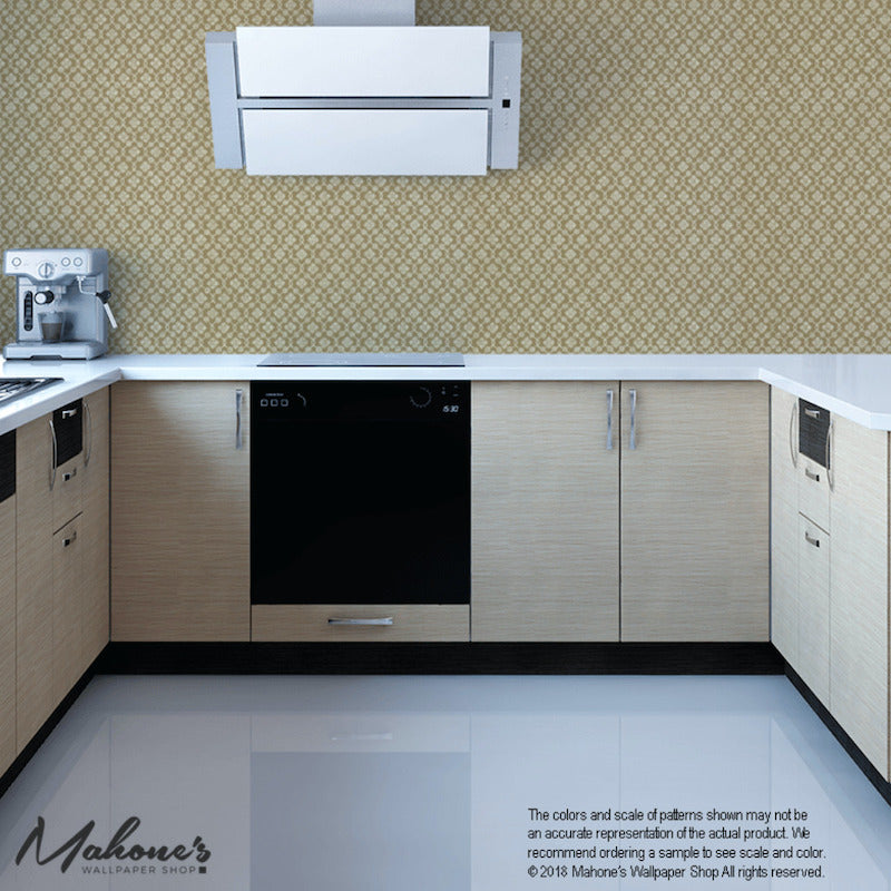 Shop 5004146 Harbury Trellis Sepia by Schumacher Wallpaper