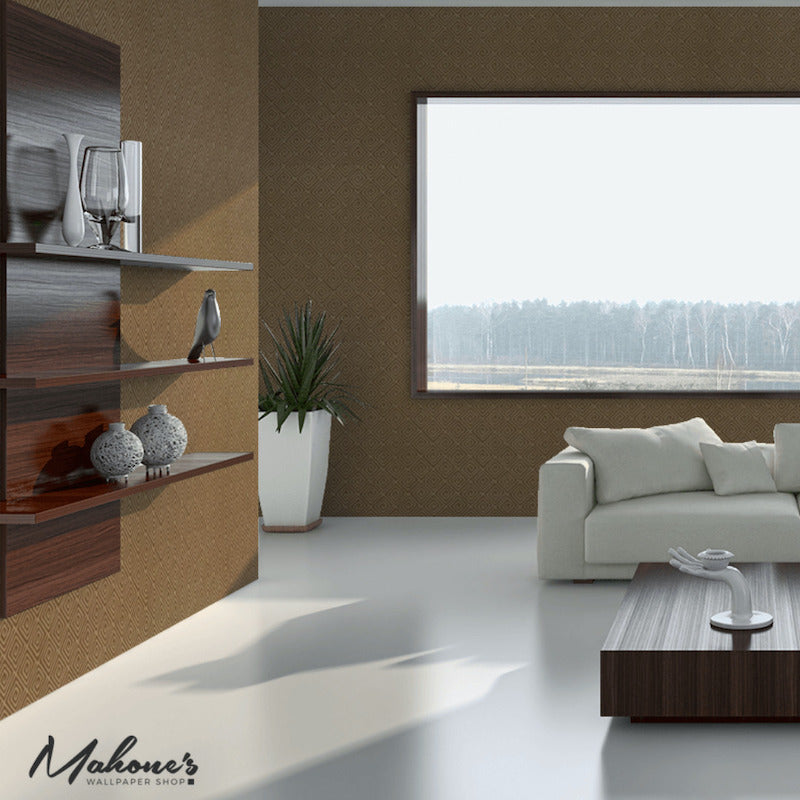 Buy 5004763 Greek Key Mink by Schumacher Wallpaper