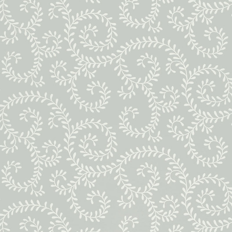 Save on 5005090 Leafy Scroll Dove by Schumacher Wallpaper