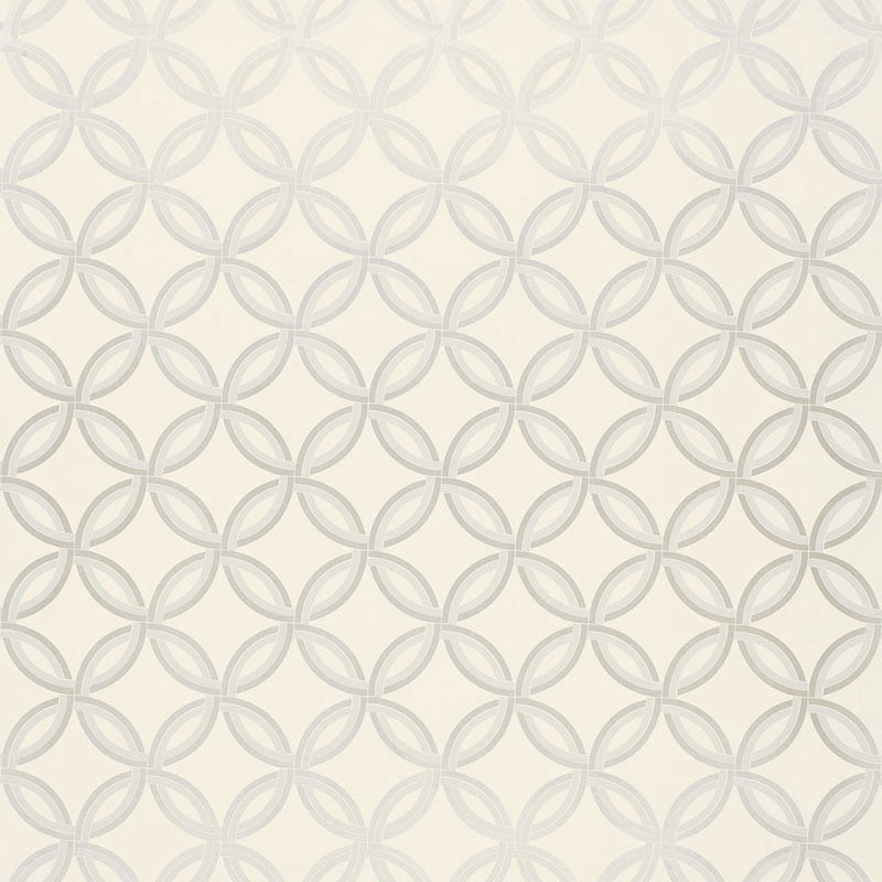 Acquire 5005131 Spherica Silver by Schumacher Wallpaper