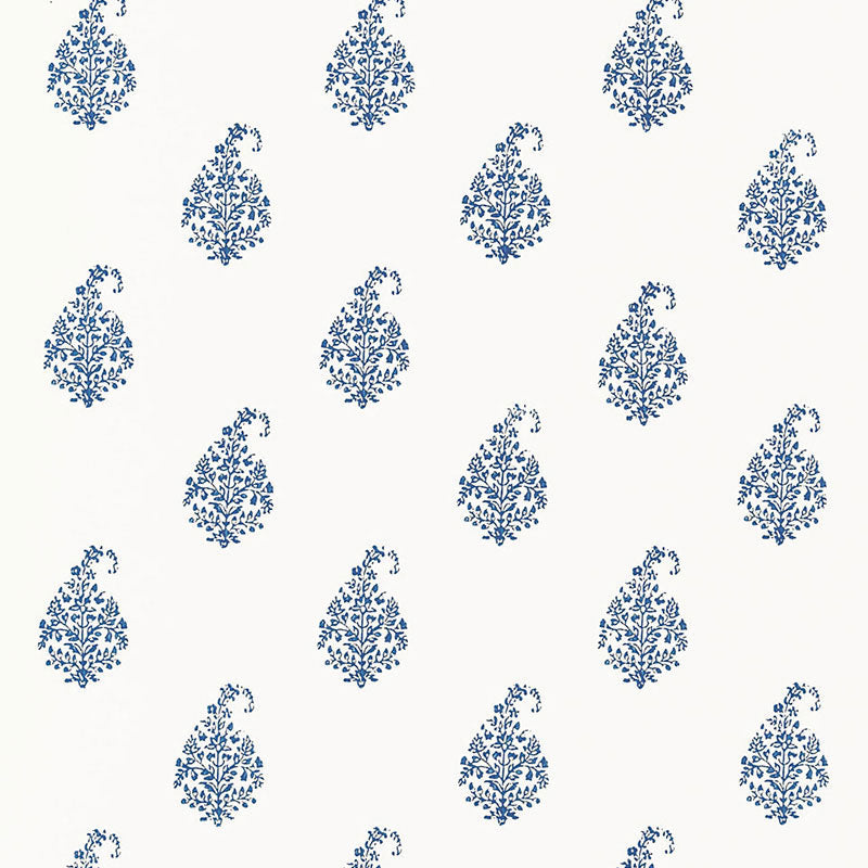 Buy 5005281 Kerala Paisley Delft by Schumacher Wallpaper