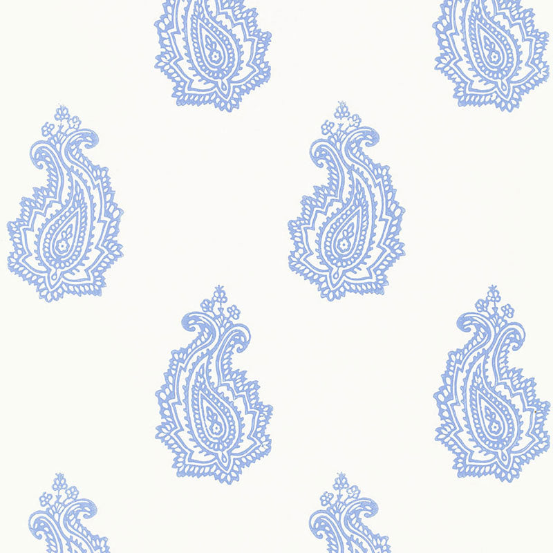 Acquire 5005301 Madras Paisley Delft by Schumacher Wallpaper