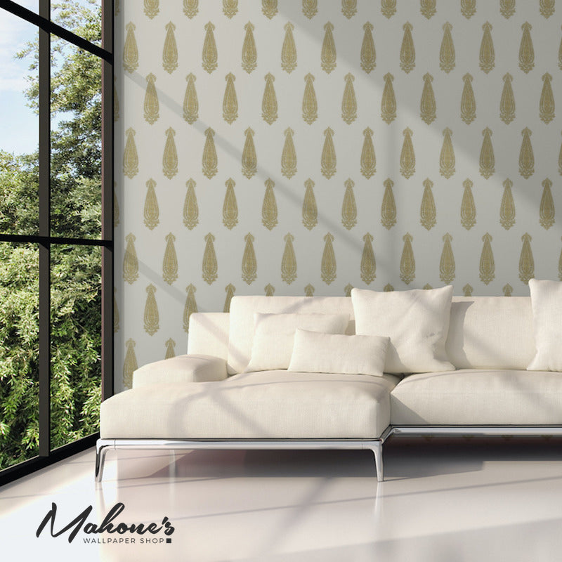 Save on 5005332 Katara Paisley Straw by Schumacher Wallpaper