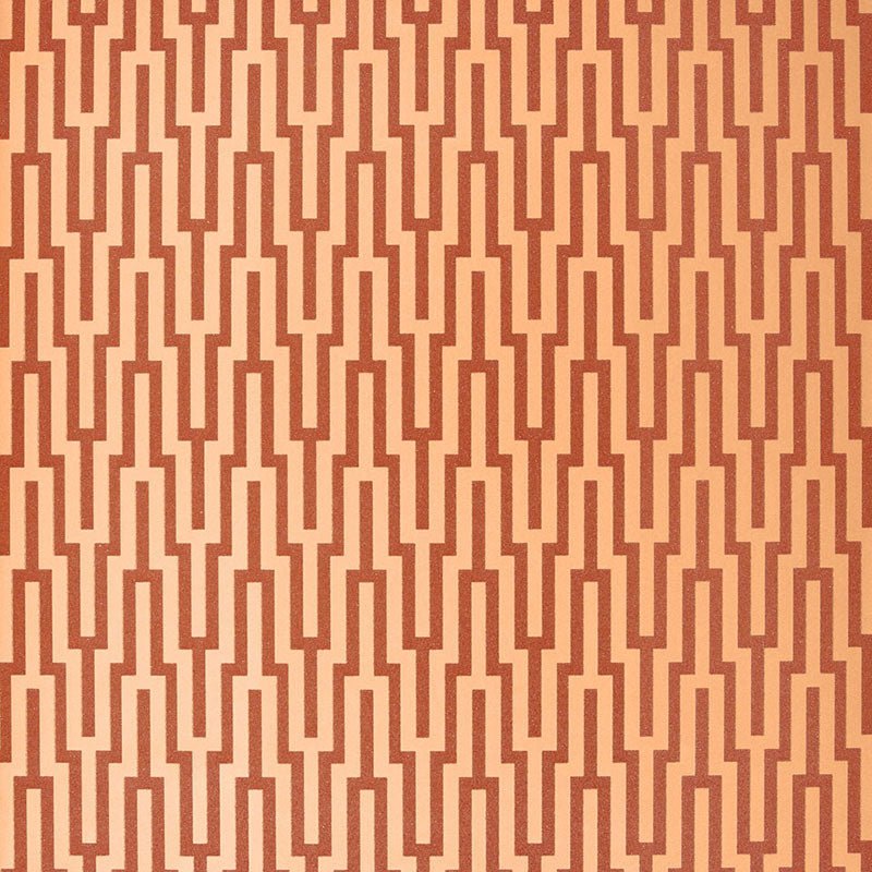 Save on 5005893 Metropolitan Fret Amber by Schumacher Wallpaper