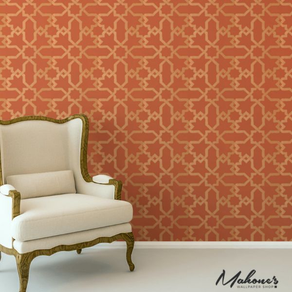Buy 5005923 Cordoba Cinnabar by Schumacher Wallpaper