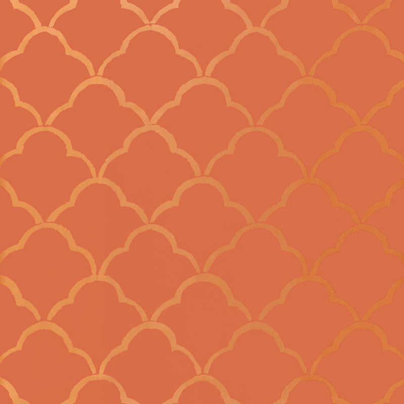 Shop 5005943 Costa Del Sol Cinnabar by Schumacher Wallpaper