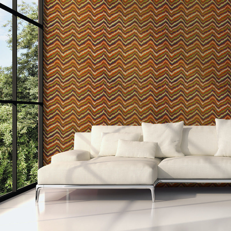 View 5006080 Flame Zippity Doo Dah by Schumacher Wallpaper