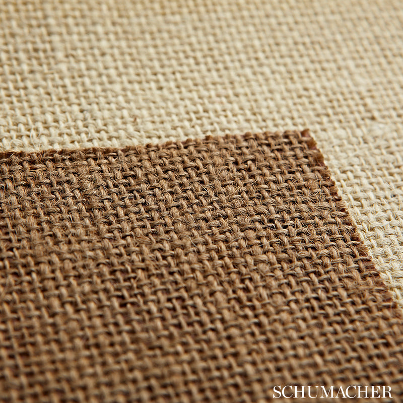 Select 5006511 Jute Burlap Ivory by Schumacher Wallpaper