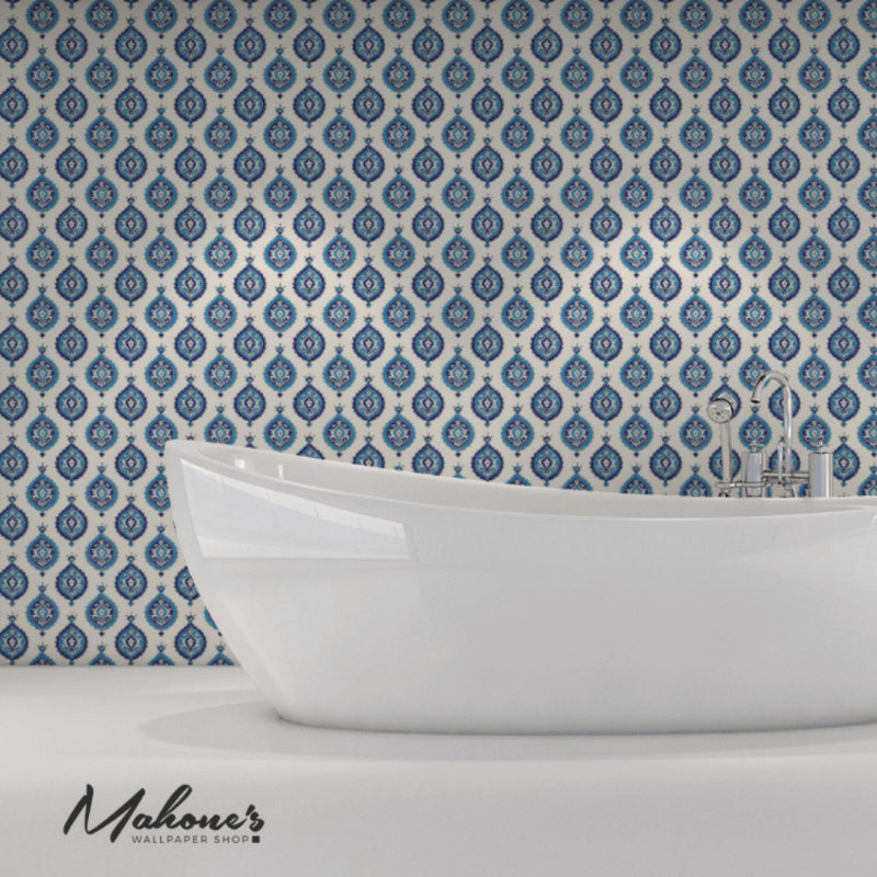 Acquire 5006680 Samovar Peacock by Schumacher Wallpaper