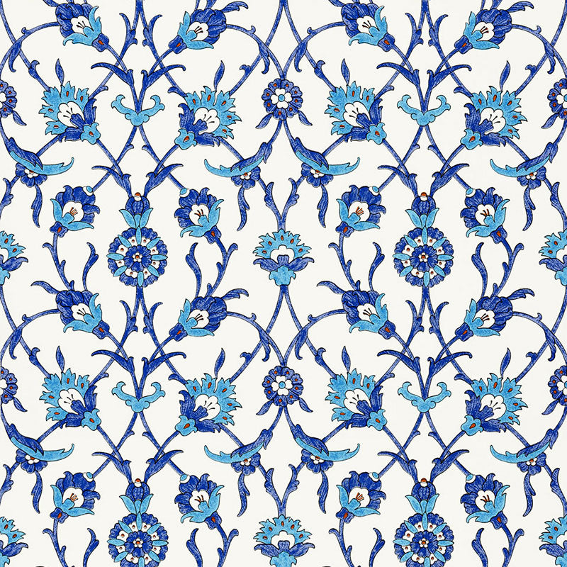 Looking for 5006700 Sultan'S Trellis Peacock by Schumacher Wallpaper
