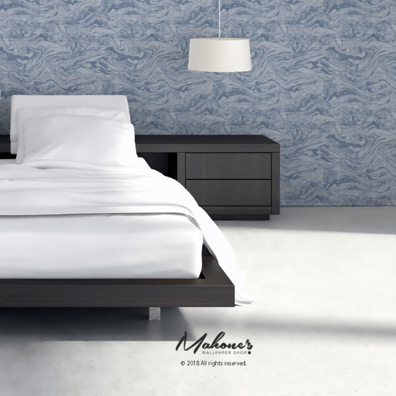 Select 5006891 Romeo Lapis by Schumacher Wallpaper