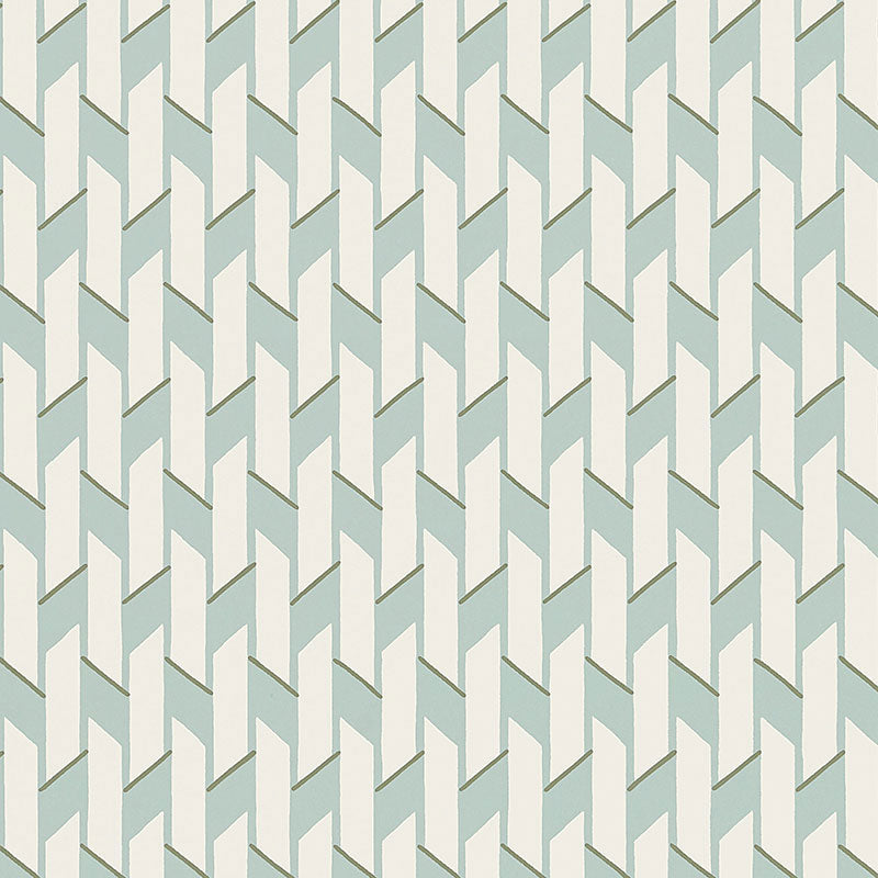 Buy 5008151 Empire Blue Charm by Schumacher Wallpaper