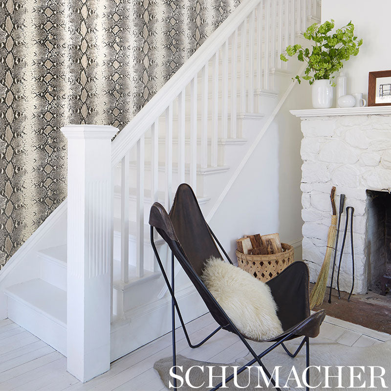 Find 5008181 Snake Charmer Sand by Schumacher Wallpaper
