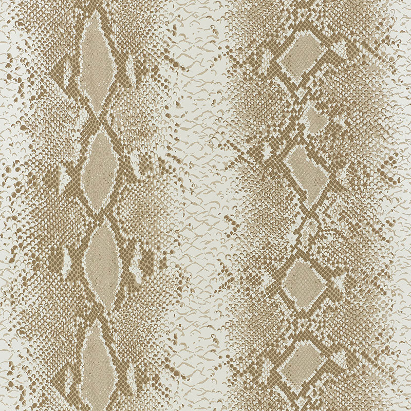 View 5008181 Snake Charmer Sand by Schumacher Wallpaper