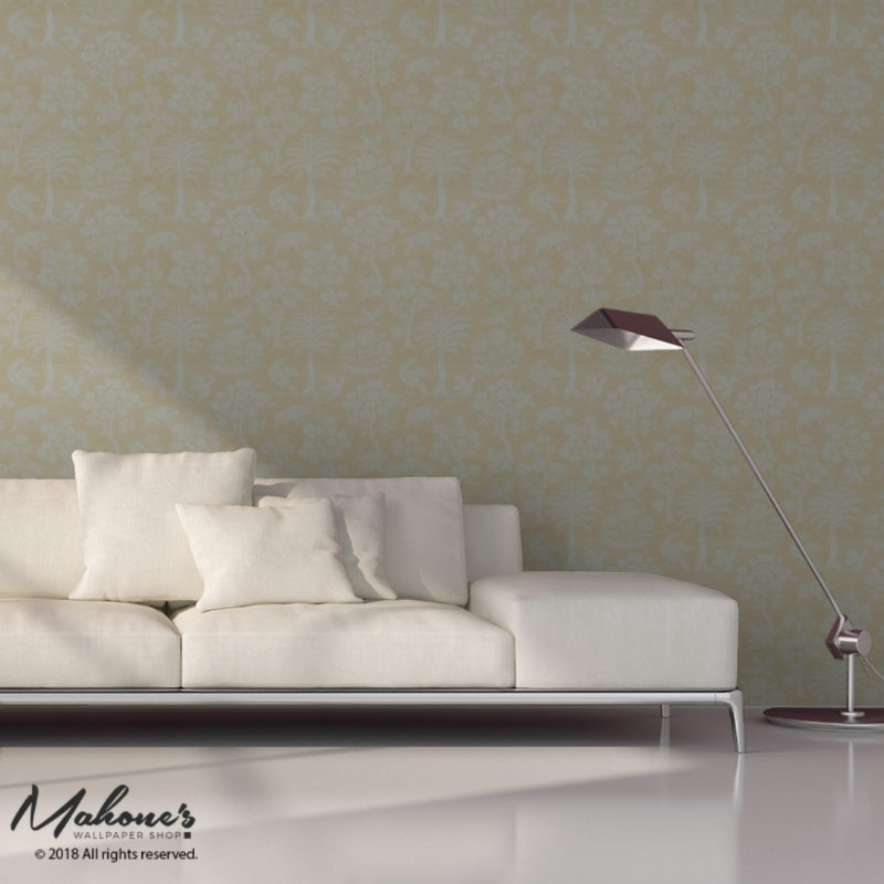 Purchase 5008280 Woodland Silhouette Sisal Ivory by Schumacher Wallpaper