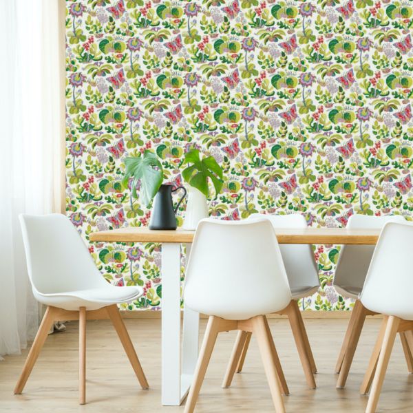 Find 5008421 Exotic Butterfly Multi by Schumacher Wallpaper