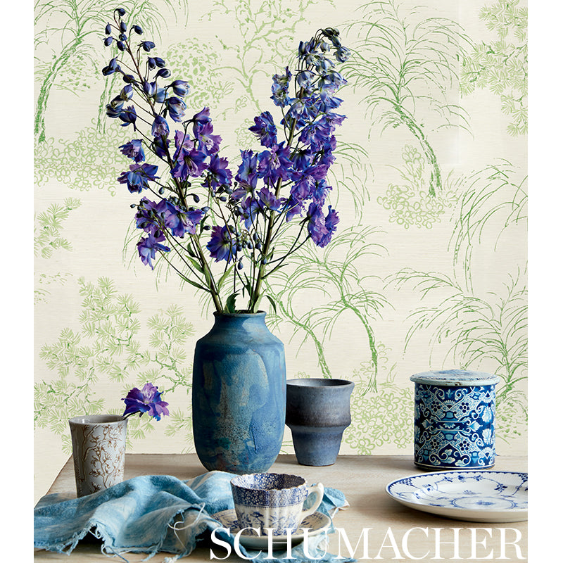 Purchase 5008751 Mori Sisal Leaf by Schumacher Wallpaper