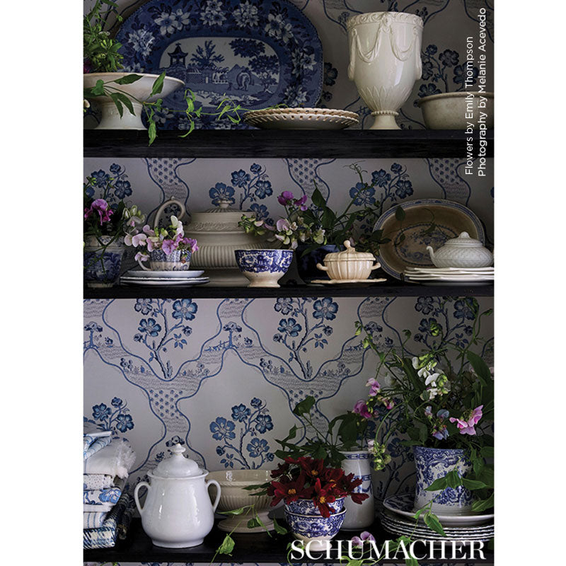 Purchase 5008801 Marella Delft by Schumacher Wallpaper