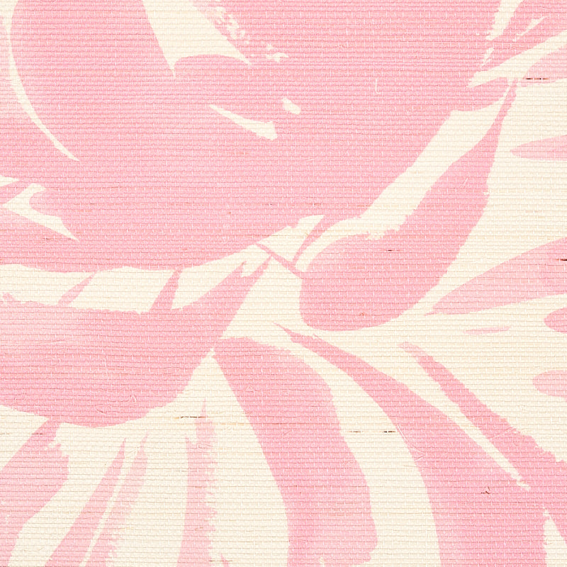 Shop 5009041 Hana Sisal Pink by Schumacher Wallpaper