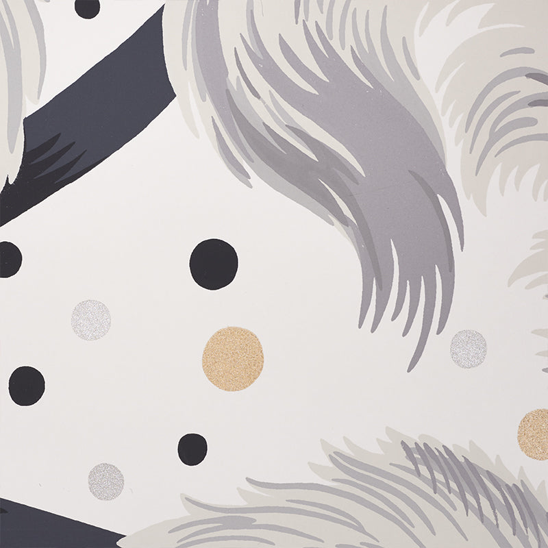 Acquire 5009182 Plumes Et Rubans Champagne by Schumacher Wallpaper