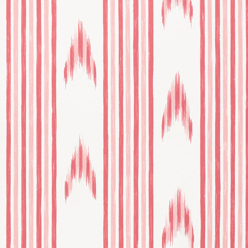 Buy 5009221 Santa Barbara Ikat Pink by Schumacher Wallpaper