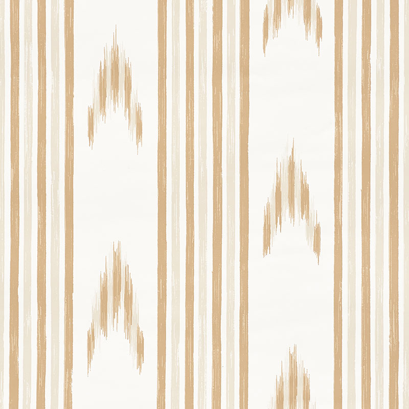 View 5009222 Santa Barbara Ikat Neutral by Schumacher Wallpaper