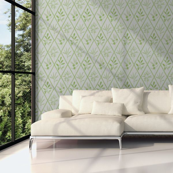 View 5009371 Endimione Leaf by Schumacher Wallpaper