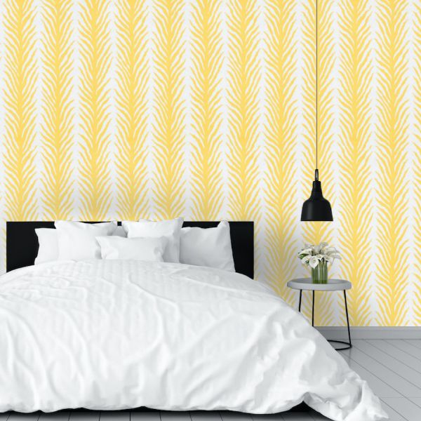 Shop 5009452 Creeping Fern Lemonade by Schumacher Wallpaper