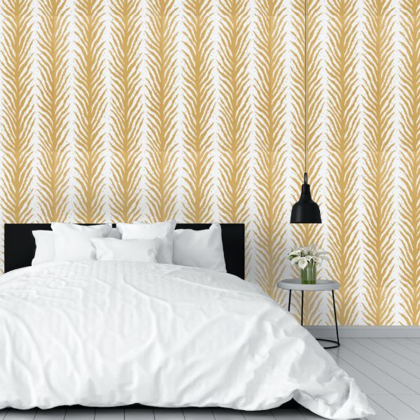 Buy 5009453 Creeping Fern Gold by Schumacher Wallpaper