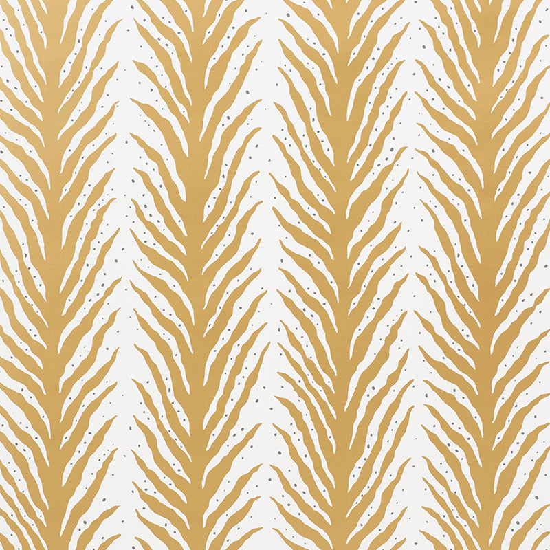 Select 5009453 Creeping Fern Gold by Schumacher Wallpaper
