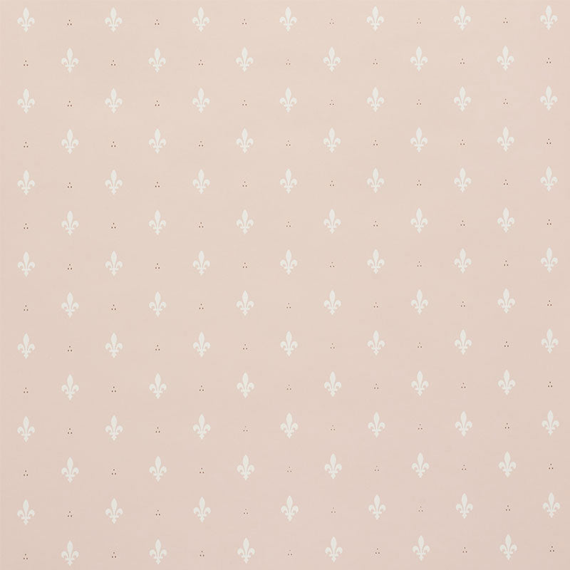Order 5009500 Fleur De Lis Blush by Schumacher Wallpaper