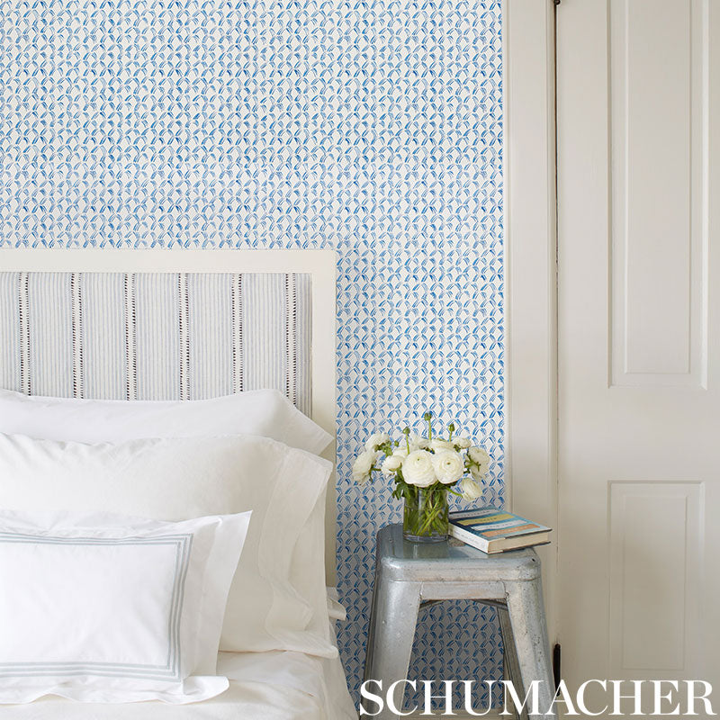 Order 5009540 Trevi Diamond Porcelain by Schumacher Wallpaper