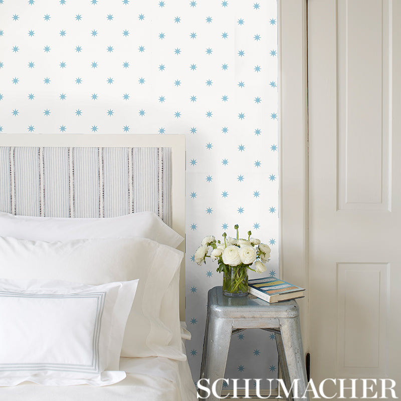 Acquire 5009601 Stargaze Blue by Schumacher Wallpaper
