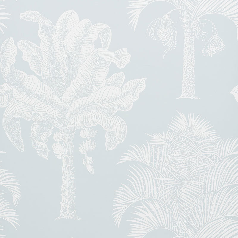 Buy 5009621 Grand Palms Mineral by Schumacher Wallpaper