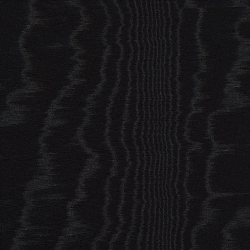 View 5009673 Moire Wallcovering Noir by Schumacher Wallpaper