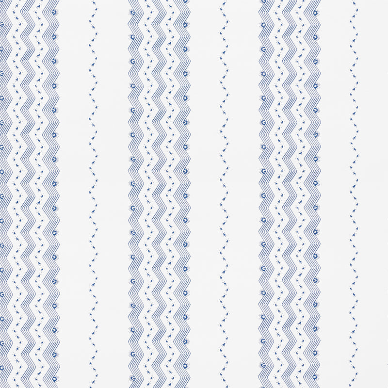Select 5009740 Nauset Stripe Indigo by Schumacher Wallpaper