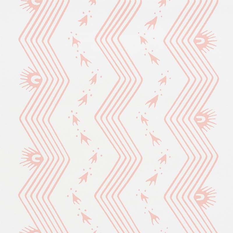 Order 5009742 Nauset Stripe Blush by Schumacher Wallpaper
