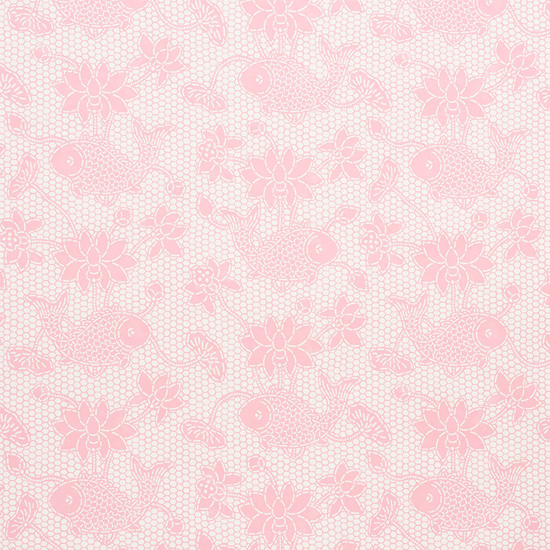 Find 5009752 Lotus Batik Pink by Schumacher Wallpaper