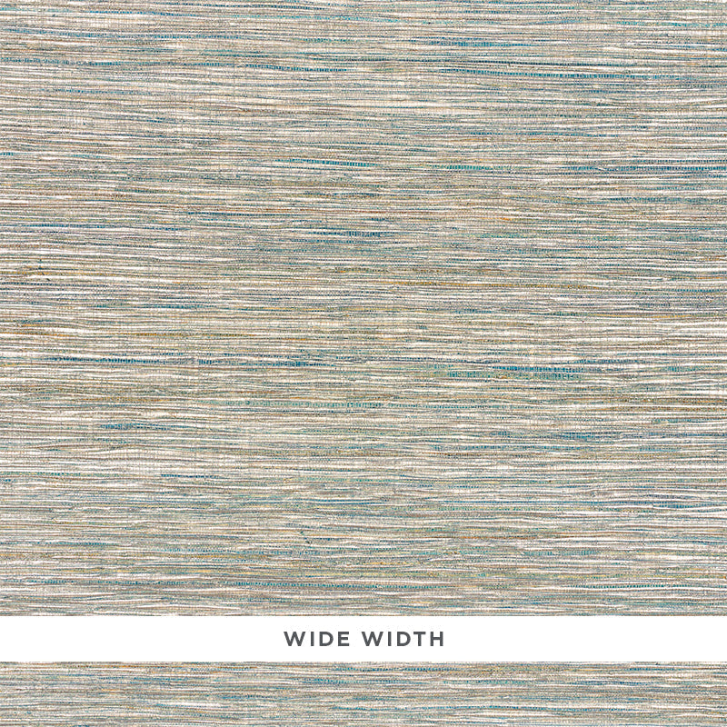 Search 5010280 Metallized Flax Peacock by Schumacher Wallpaper