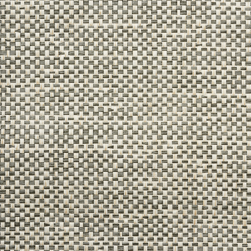 Acquire 5010293 Tonal Paperweave Charcoal by Schumacher Wallpaper
