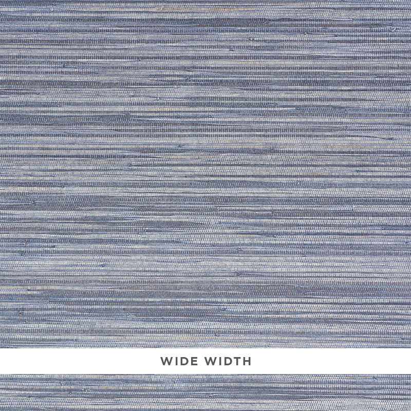 Buy 5010340 Dyed Raffia Slate by Schumacher Wallpaper