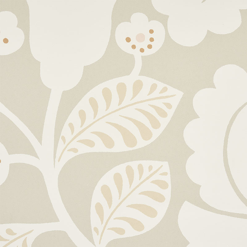 Shop 5010372 Jackie Neutral Schumacher Wallpaper