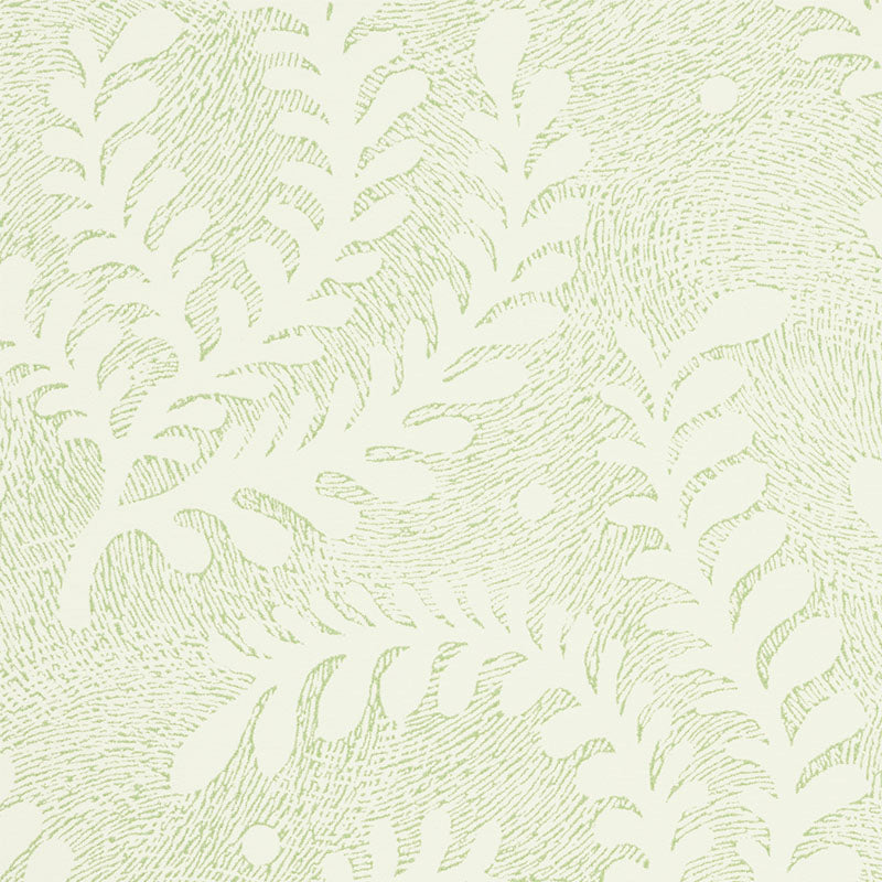 Order 5010381 Etched Fern Leaf Schumacher Wallpaper