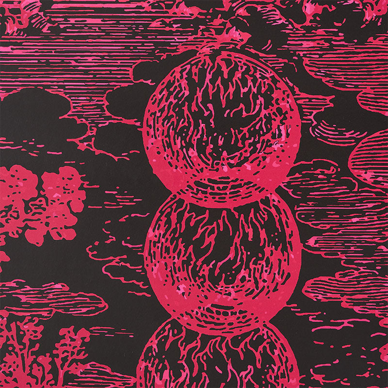 Looking for 5010423 Modern Toile Pink & Black Schumacher Wallpaper