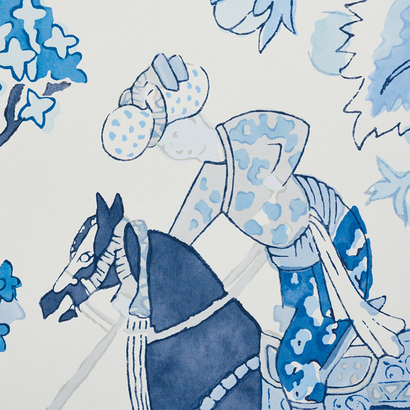 Buy 5010461 Persian Lancers Porcelain Schumacher Wallpaper