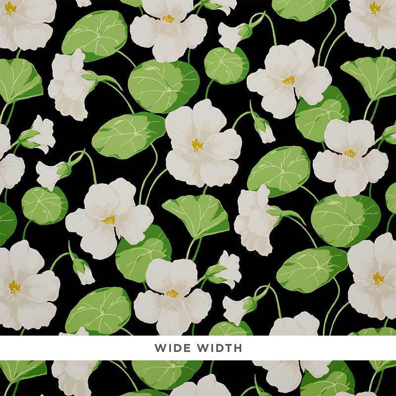 Purchase 5010470 Nasturtium Noir Schumacher Wallpaper