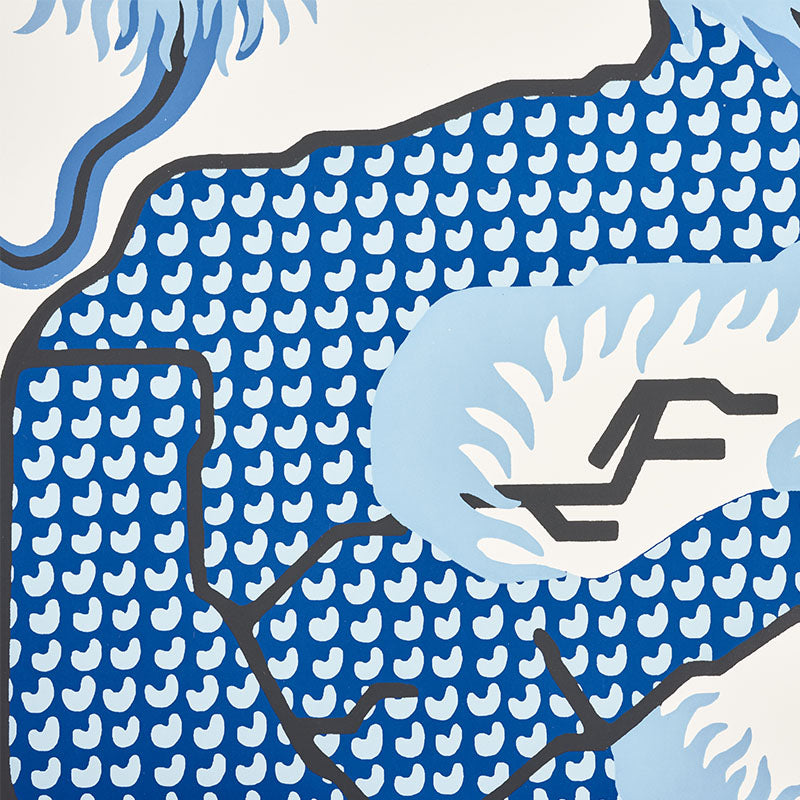 Select 5010600 Magical Ming Dragon Porcelain Schumacher Wallpaper