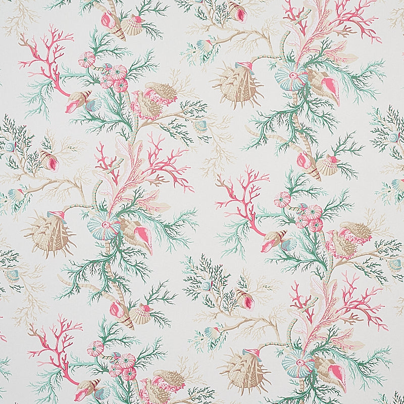 Find 5010651 Del Tesoro Pink and Aqua Schumacher Wallpaper